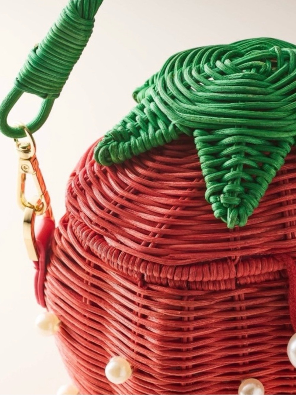 NWT Kate Spade x Target woven strawberry bag. - Picture 7 of 7